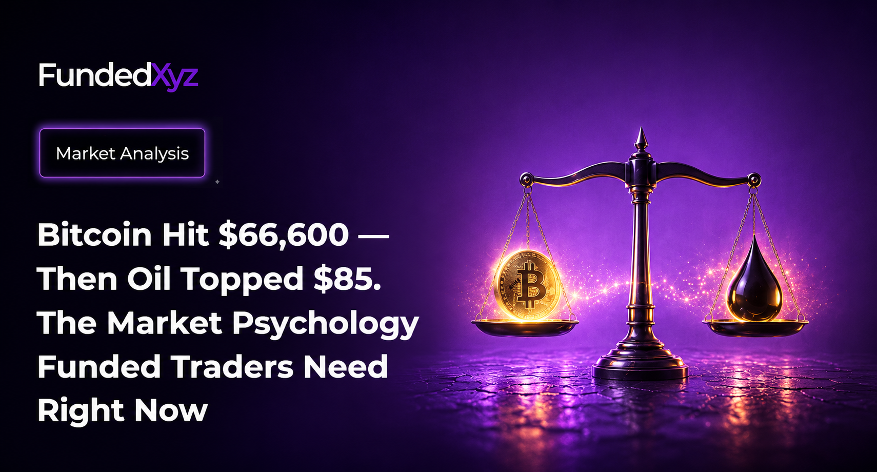 Bitcoin Hit $66,600 Then Oil Topped $85 - Market Psychology Funded Traders Need
