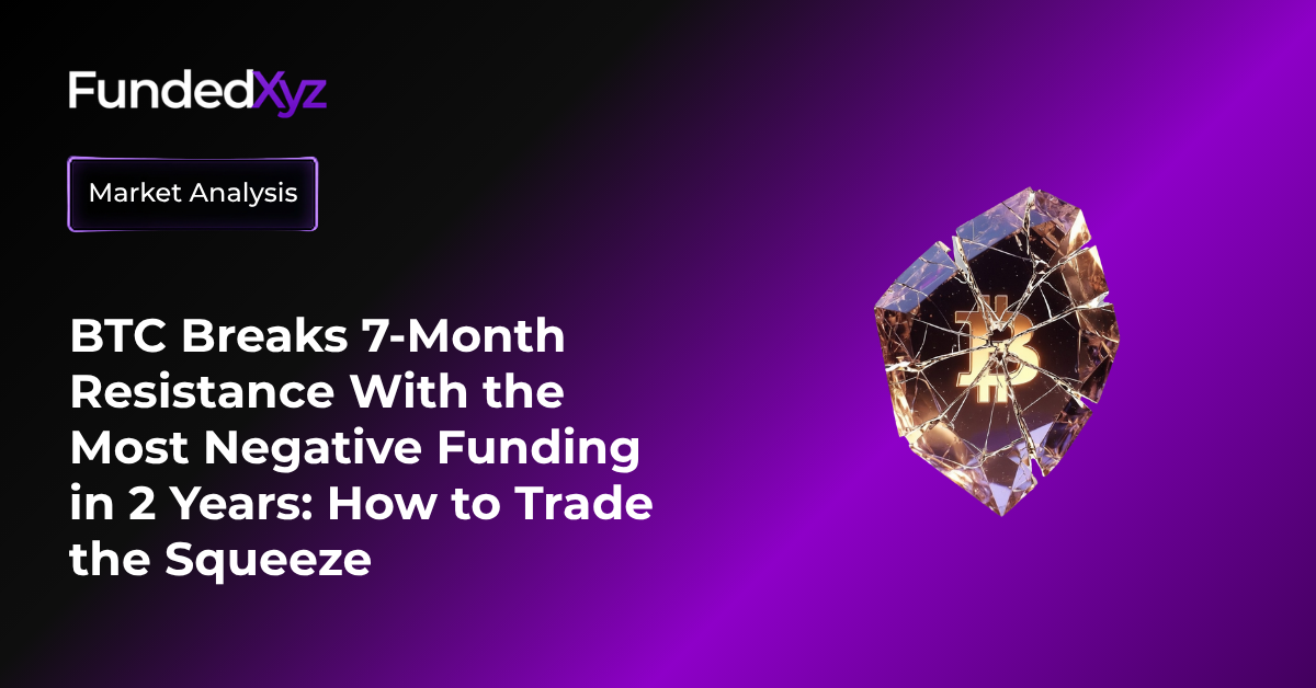 BTC Breaks 7-Month Resistance With the Most Negative Funding in 2 Years: How to Trade the Squeeze