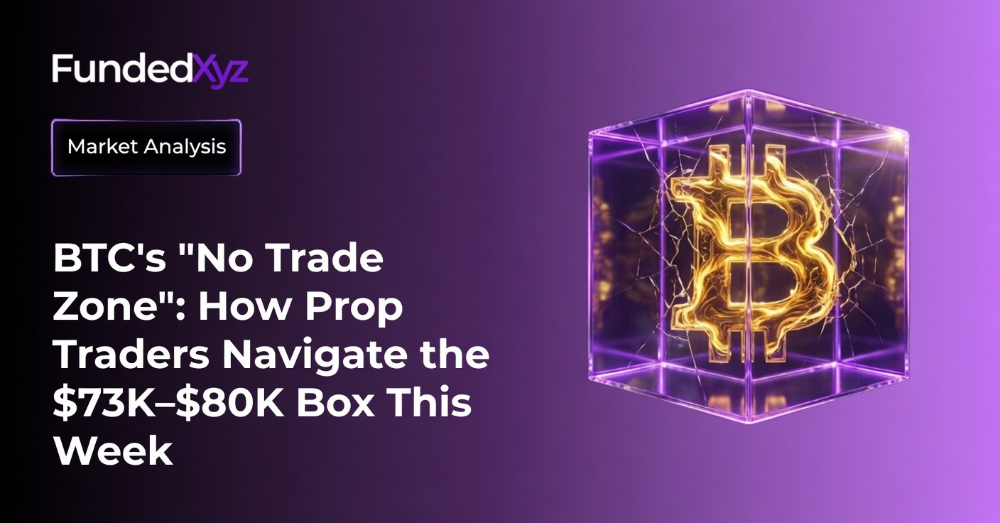 BTC’s “No Trade Zone”: How Prop Traders Navigate the $73K–$80K Box This Week