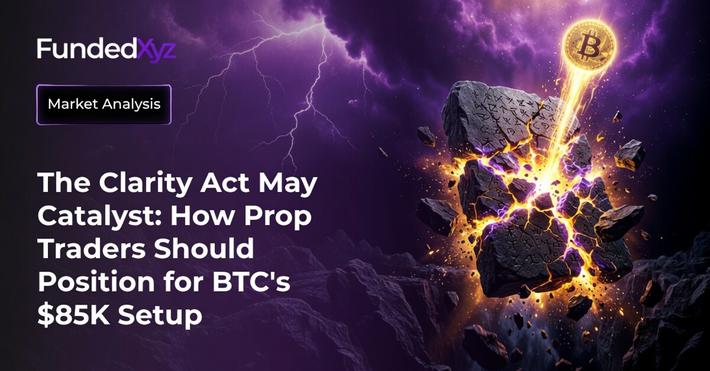 The Clarity Act May Catalyst: How Prop Traders Should Position for BTC's $85K Setup