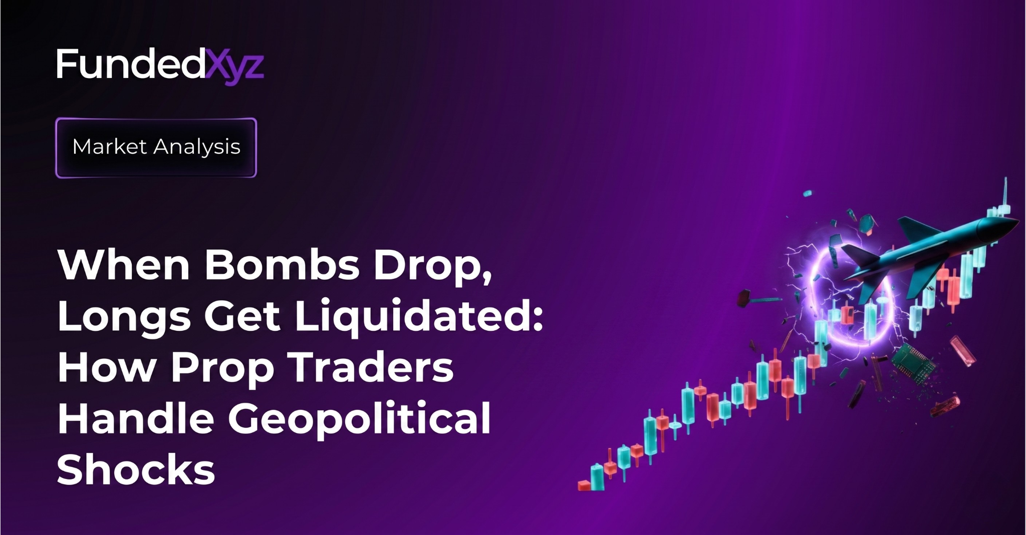 When Bombs Drop, Longs Get Liquidated: How Prop Traders Handle Geopolitical Shocks
