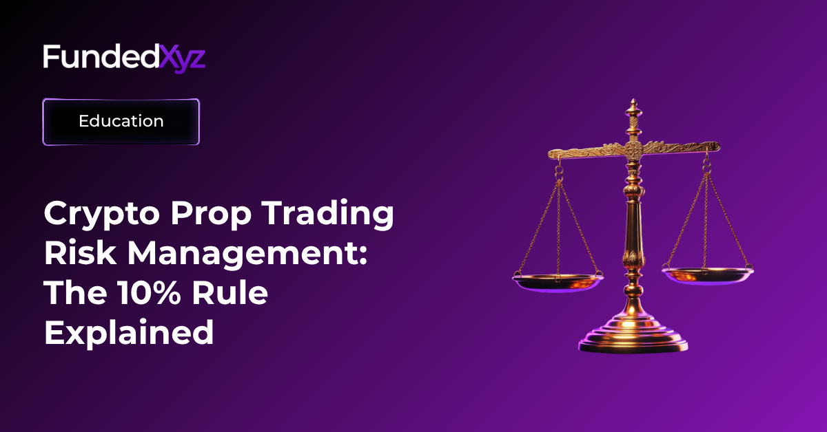 Crypto prop trading risk management - the 10% rule explained