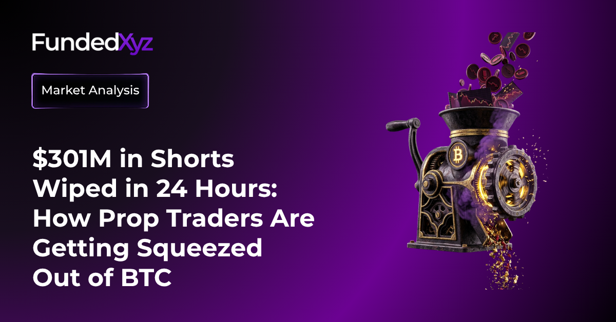 $301M in Shorts Wiped in 24 Hours: How Prop Traders Are Getting Squeezed Out of BTC