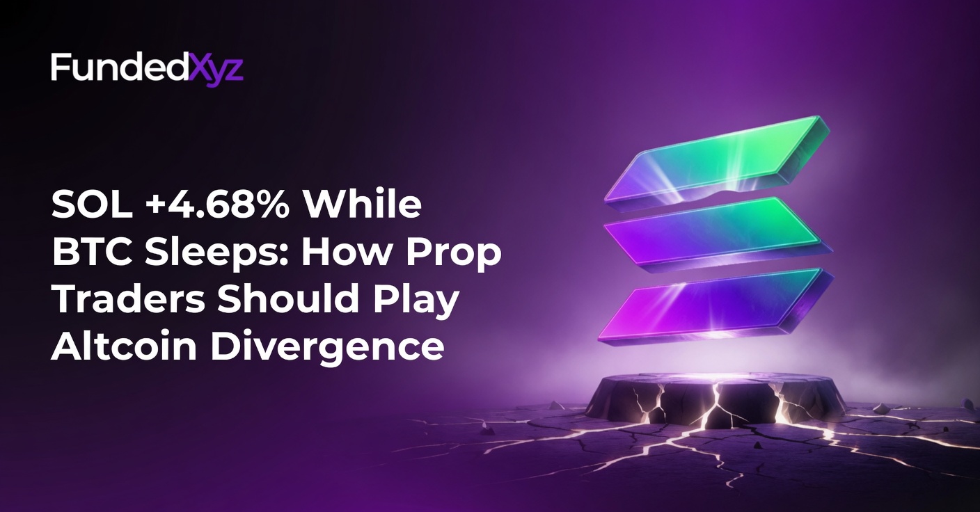 SOL +4.68% While BTC Sleeps: How Prop Traders Should Play Altcoin Divergence