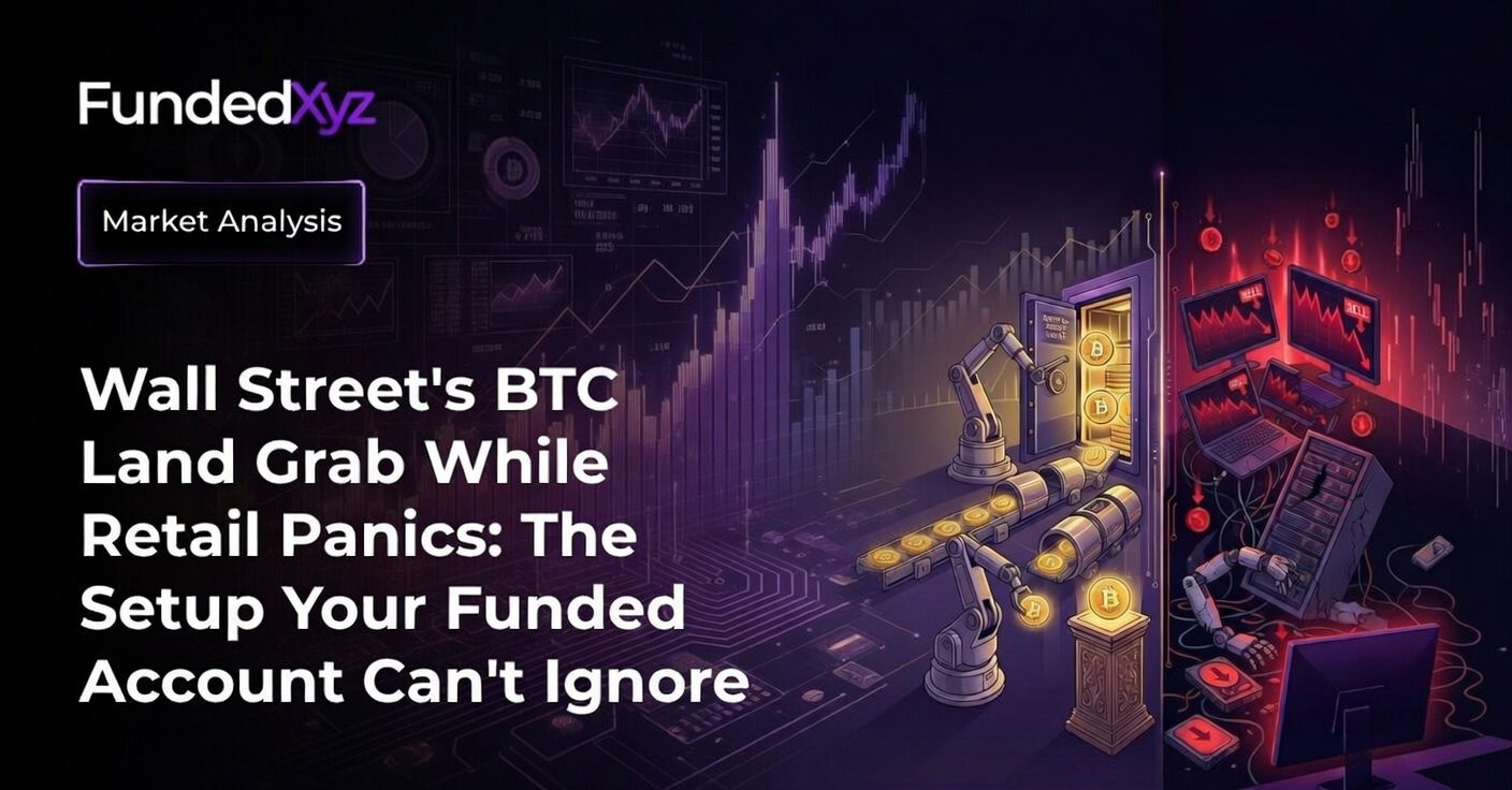 Wall Street’s BTC Land Grab While Retail Panics: The Setup Your Funded Account Can’t Ignore