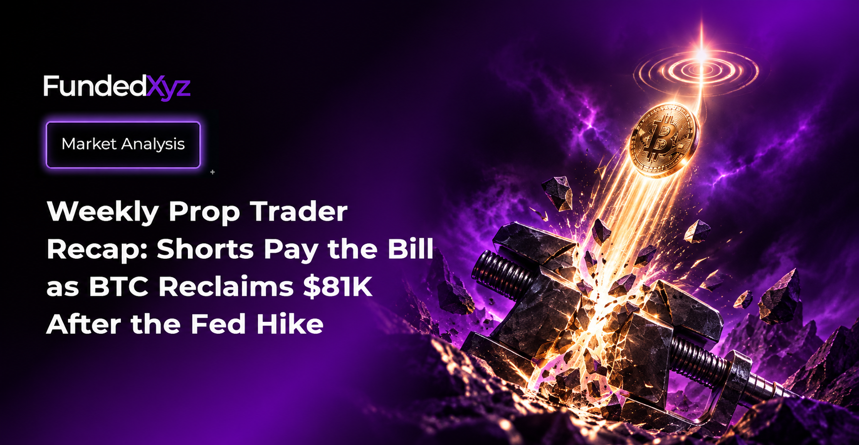 Weekly Prop Trader Recap: Shorts Pay the Bill as BTC Reclaims $81K After the Fed Hike